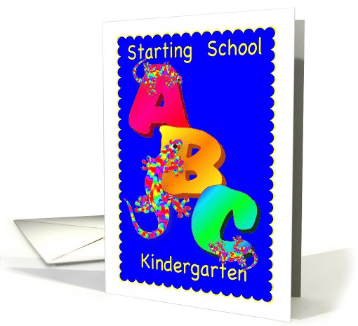 Starting School in Kindergarten card (531778)