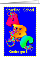 Starting School in Kindergarten card