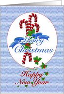 Merry Christmas Candy Canes card