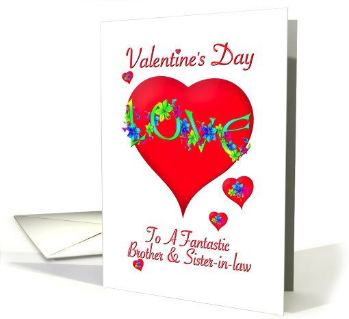 Brother and Sister-in-law Valentine Greeting card (550123)