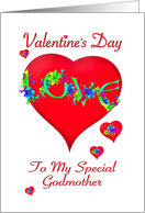 Valentine Greeting for Godmother card