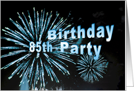 Happy 85th Birthday Party Invitation card