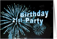 Happy 21st Birthday Party Invitation card