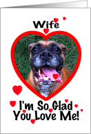 Love You Wife card