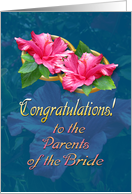 Congratulations to Parents of the Bride card
