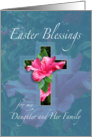 Easter Blessings for Daughter and Her Family card