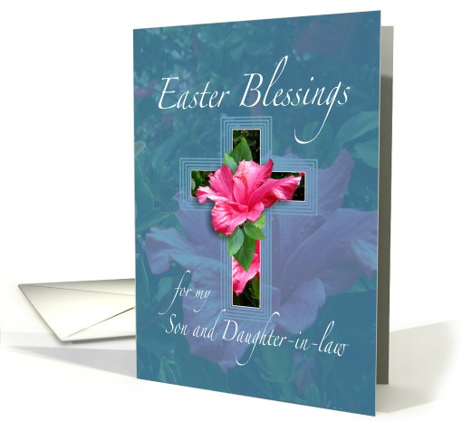 Easter Blessings For Son and Daughter-in-law card (558630)