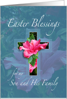 Easter Blessings For Son and His Family card