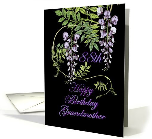 Happy 88th Birthday Grandmother card (559475)