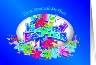 Happy Easter Egg for Mother card