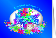 Happy Easter Egg for Veterinarian card