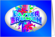 Happy Easter Egg Brunch Invitation card