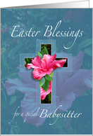 Easter Blessings For Babysitter card