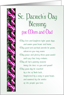 St. Patrick’s Day Blessing for Mom and Dad card