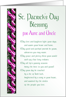 St. Patrick’s Day Blessing for Aunt and Uncle card