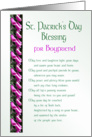 St. Patrick’s Day Blessing for Boyfriend card