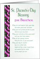 St. Patrick’s Day Blessing for Brother card