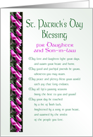St. Patrick’s Day Blessing for Daughter and Son-in-law card