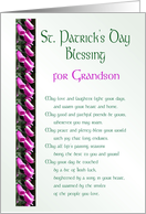 St. Patrick’s Day Blessing for Grandson card