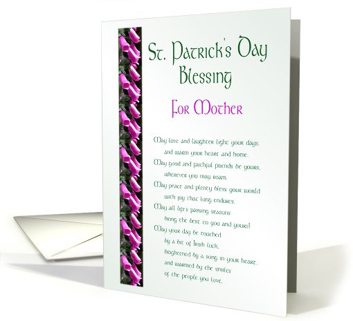 St. Patrick's Day Blessing for Mother card (564883)