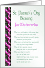 St. Patrick’s Day Blessing for Mother-in-law card
