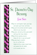 St. Patrick’s Day Blessing for Son card