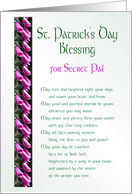 St. Patrick’s Day Blessing for Secret Pal card
