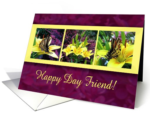 Thinking of You Happy Day Friend card (569830)