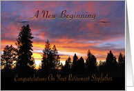 New Beginning Sunrise Retirement for Stepfather card