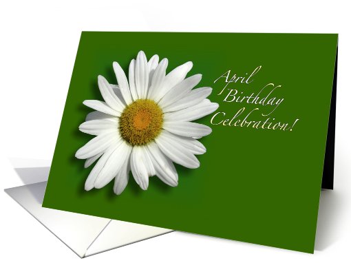 Happy April Birthday Daisy card (572511)