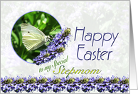 Happy Easter Stepmom Butterfly Flowers card