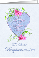 Daughter-in-law Mother’s Day Pink and Blue Flowers card