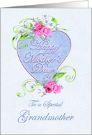 Grandmother Mother’s Day with Pink and Blue Flowers card
