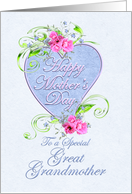 Great Grandmother Mother’s Day Pink and Blue Flowers card