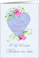 Mother-in-law Mother’s Day Flowers and Heart card