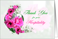Thank You For Hospitality card