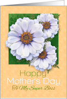 For Boss Happy Mother’s Day Zinnia Garden card