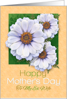For Ex Wife Happy Mother’s Day Zinnia Garden card