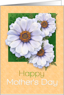 Happy Mother’s Day White Zinnia Garden card