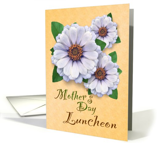 Mother's Day Luncheon Invitation Zinnia Garden card (582082)