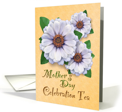 Mother's Day Tea Invitation Zinnia Garden card (582085)