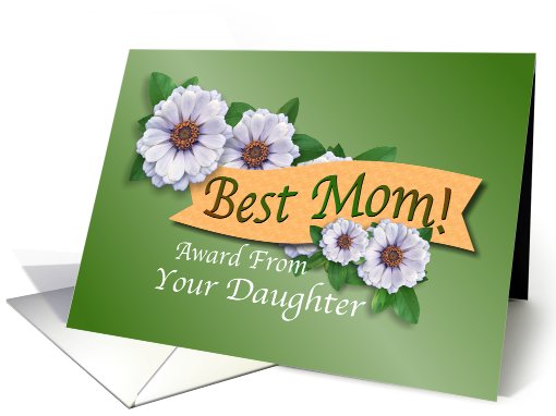 Best Mom Award From Daughter on Mother's Day card (582123)