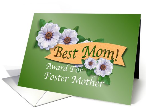Best Mom Award For Foster Mother on Mother's Day card (582214)