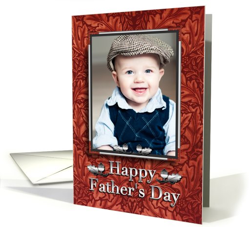 For Dad Happy Father's Day Simulted Leather card (586886)