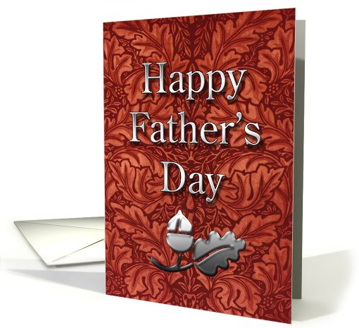 Happy Father's Day Oak Leaves card (591825)