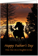 From Son and Daughter-in-law, Father’s Day Wild Horse Sunset card