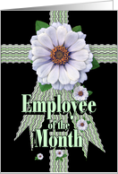 Employee of Month Zinnias card