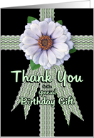 Thank You for Birthday Gift card