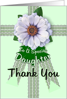 Daughter Thank You Flower card
