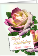 Birth Mom Birthday Roses card